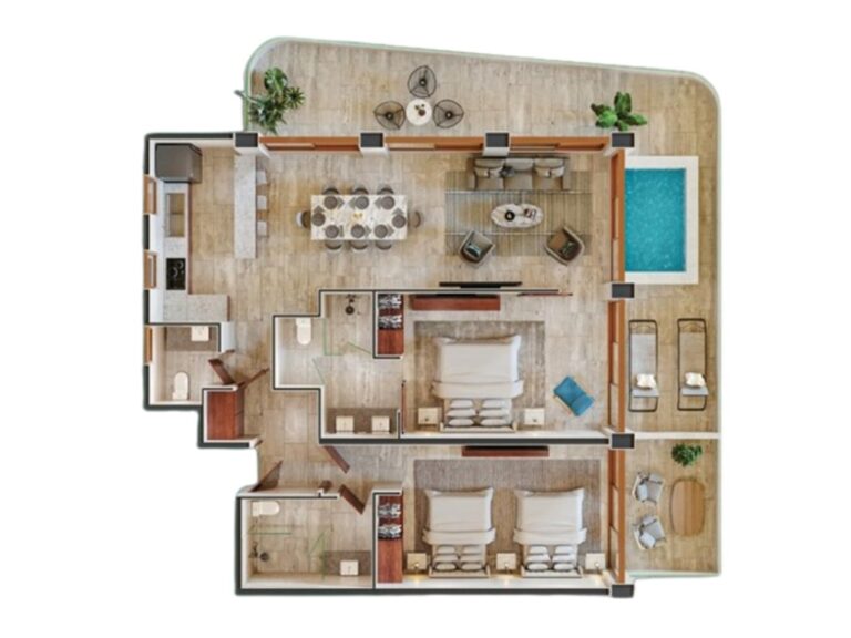 2 HABITACIONES PLUS
